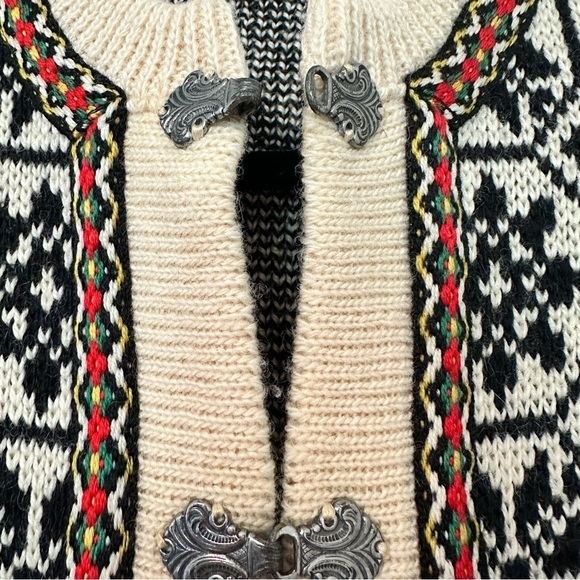 Nordstrikk Wool Fair Isle Front Closure Cardigan 38 - Picture 3 of 9